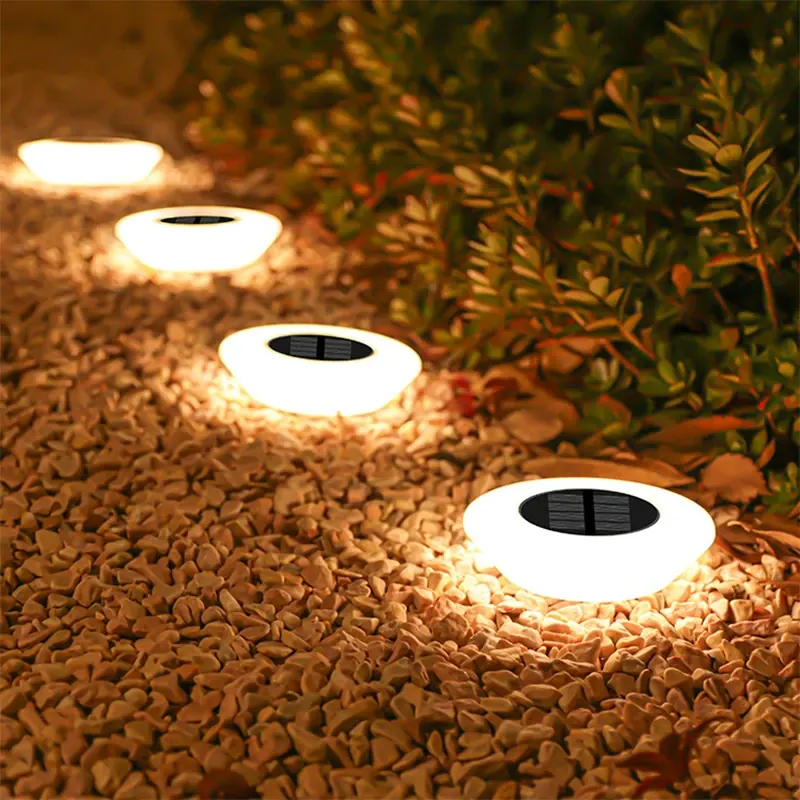 1/4 paczki słonecznych świateł gruntowych, 14 diod LED wodoodporne zewnętrzne światło krajobrazowe, lampa LED na trawnik, do ścieżki ogrodowej Yard Deck Camping Decor
