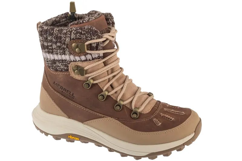 Merrell Siren 4 Thermo Mid Zip WP J038764, Damskie, Beżowe, buty trekkingowe, nubuk, rozmiar: 38