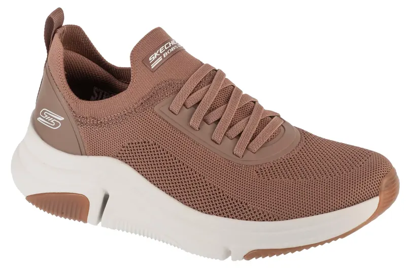 Skechers Bobs Sparrow Flex- Instant Clout 117580-CLAY, Damskie, Brązowe, buty sneakers, przewiewna siateczka, rozmiar: 40