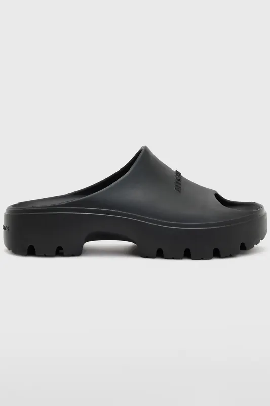 AllSaints Eclipse Flatform Sli Black Maat: 40 | Slippers Outlet | Dames | Zwart