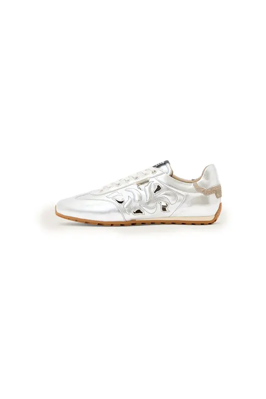 AllSaints Liam Western Sneaker Silver Shine Maat: 39 | Sneakers Outlet | Dames | Zilver