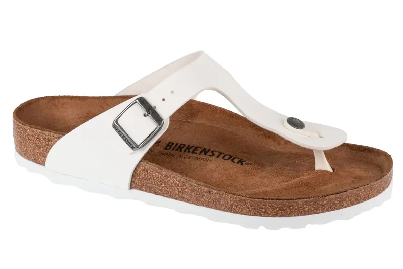 Birkenstock Gizeh BF 745531, Damskie, Białe, japonki, Birko-Flor, rozmiar: 36