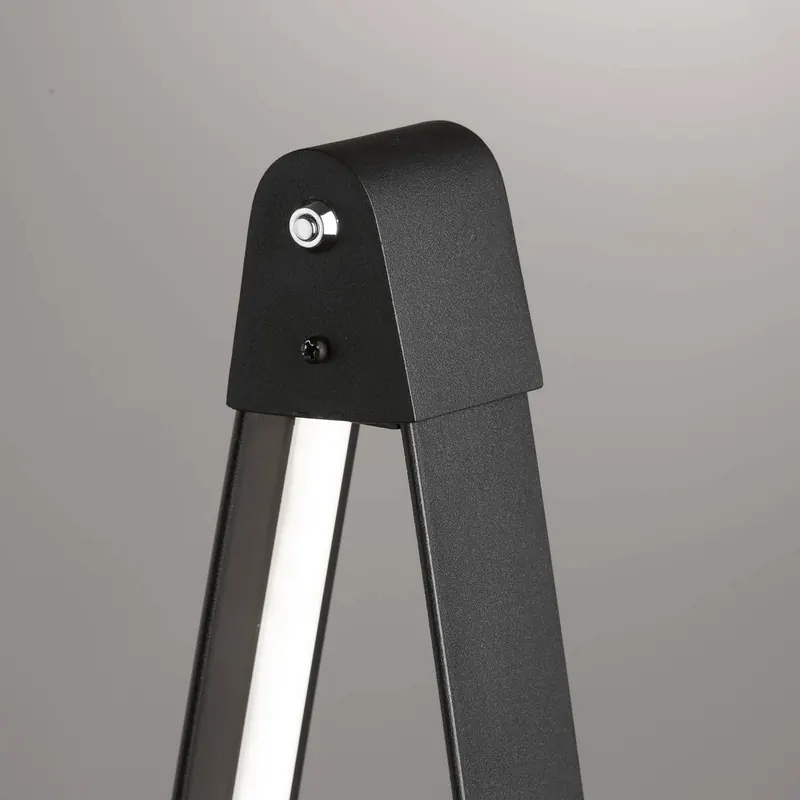Lampa stojąca LED Fenga, ściemniacz dotykowy, CCT, czarna