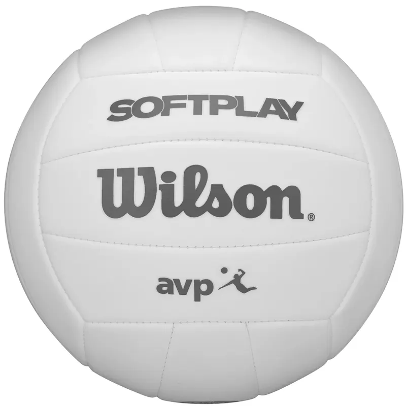 Wilson AVP Soft Play Volleyball WV4007201XB, Unisex, Białe, piłki do siatkówki, skóra syntetyczna, rozmiar: 5