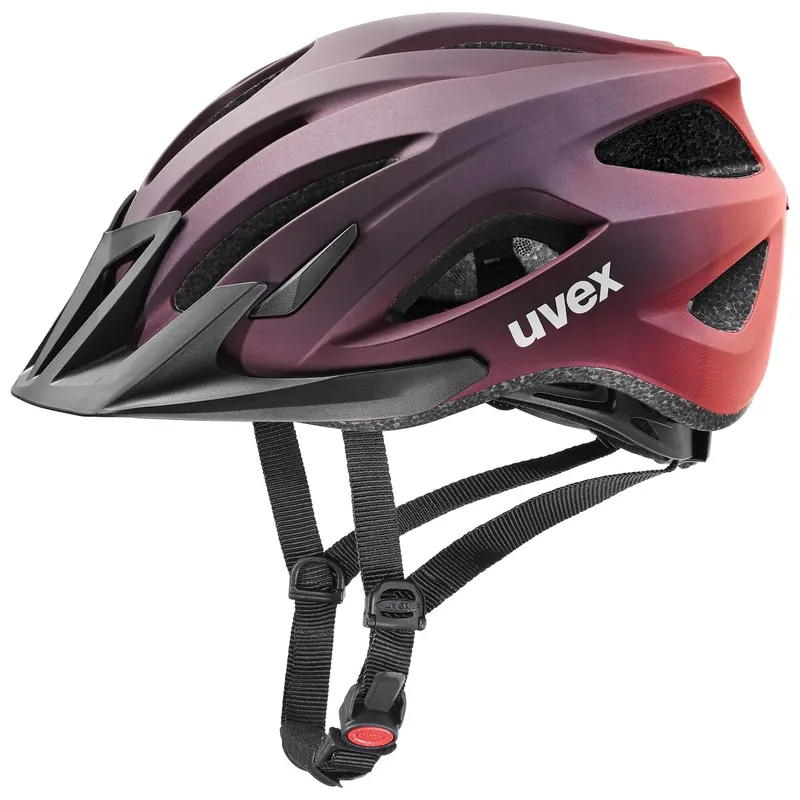 UVEX Kask rowerowy Viva 3 czerwono-czarny (56-62)