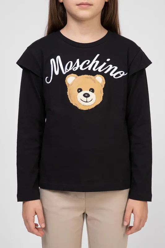 Moschino Girl's T-shirt Black Maat: 8 | T-Shirts Outlet | Unisex | Zwart