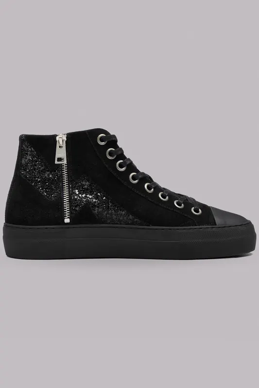 Mikuta The Black Platform Sneakers Maat: 36 | Sneakers Outlet | Dames | Zwart
