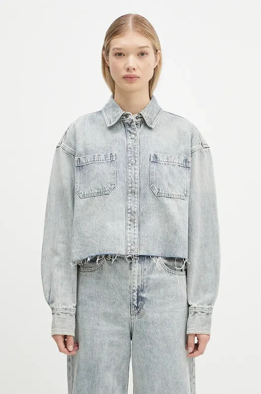 KSUBI kurtka jeansowa Cutaway Longsleeve Shirt Worn
