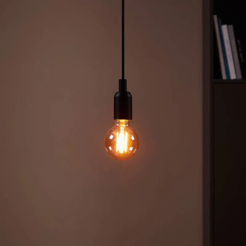 LED kulista E27 G80 4W filament 1 700 K bursztyn