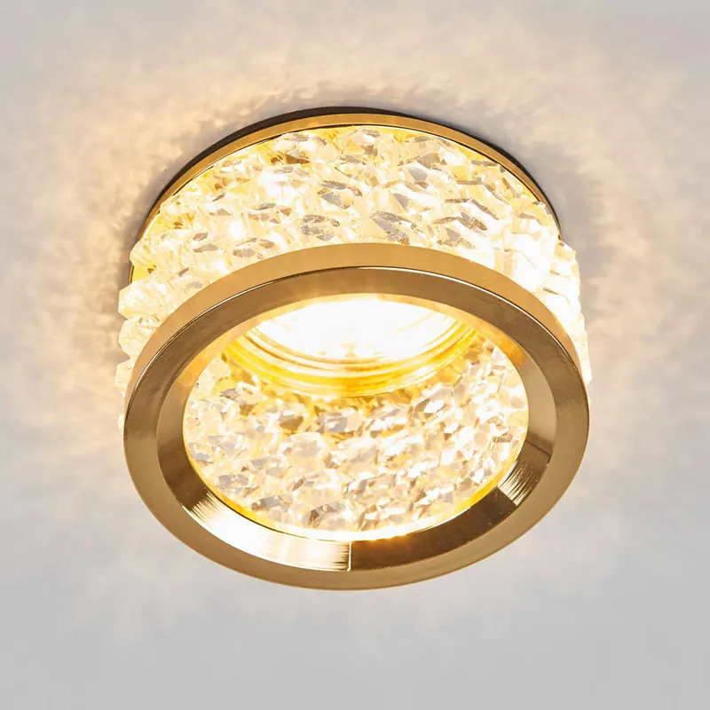 Z kryształowymi ozdobami - lampa wpuszczana IWEN