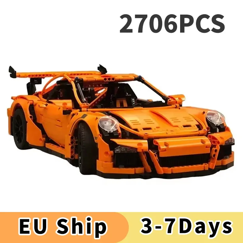 2704 elementy Technic GT3 RS Samochód 42056 Klocki Kompatybilne z Konstruktorami dla Chłopców Prezent Model do Budowania dla Dorosłych