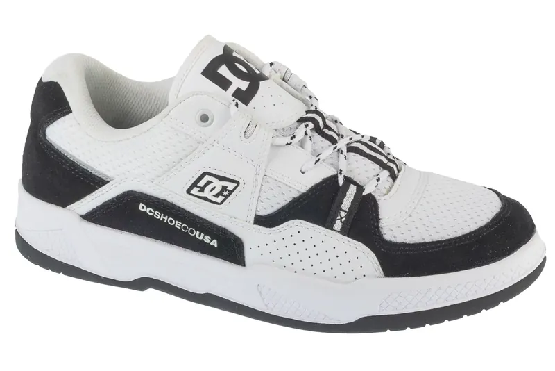 DC Shoes Construct ADYS100822-BKW, Męskie, Białe, buty sneakers, przewiewna siateczka, rozmiar: 41