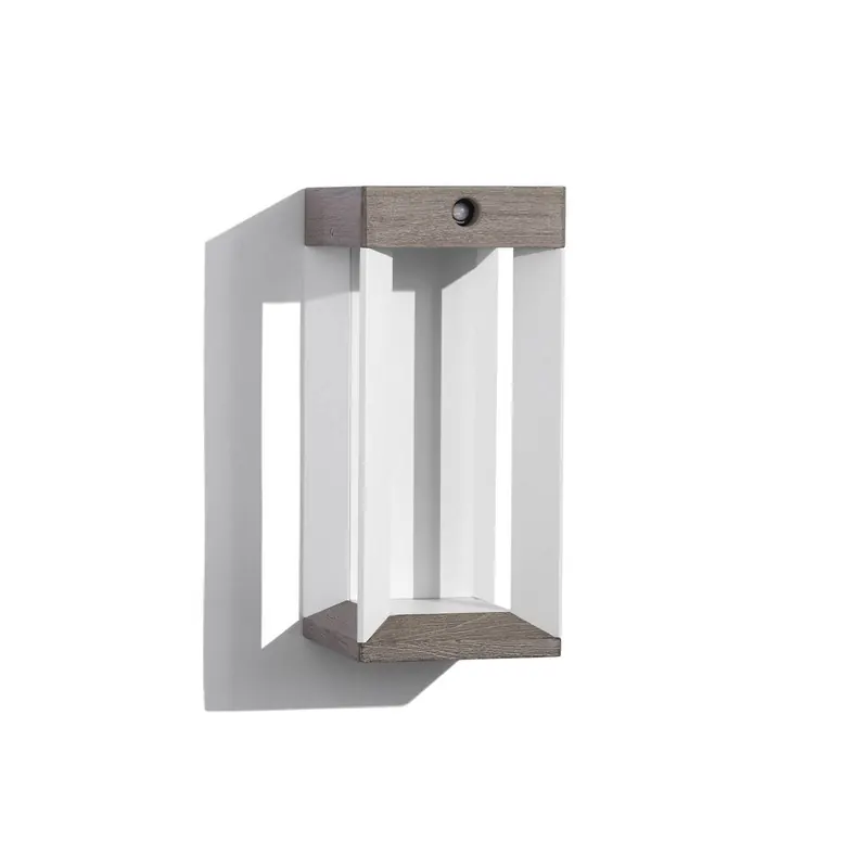 Les Jardins LED-Solarwandleuchte Teckalu, szary/biały, 33 cm