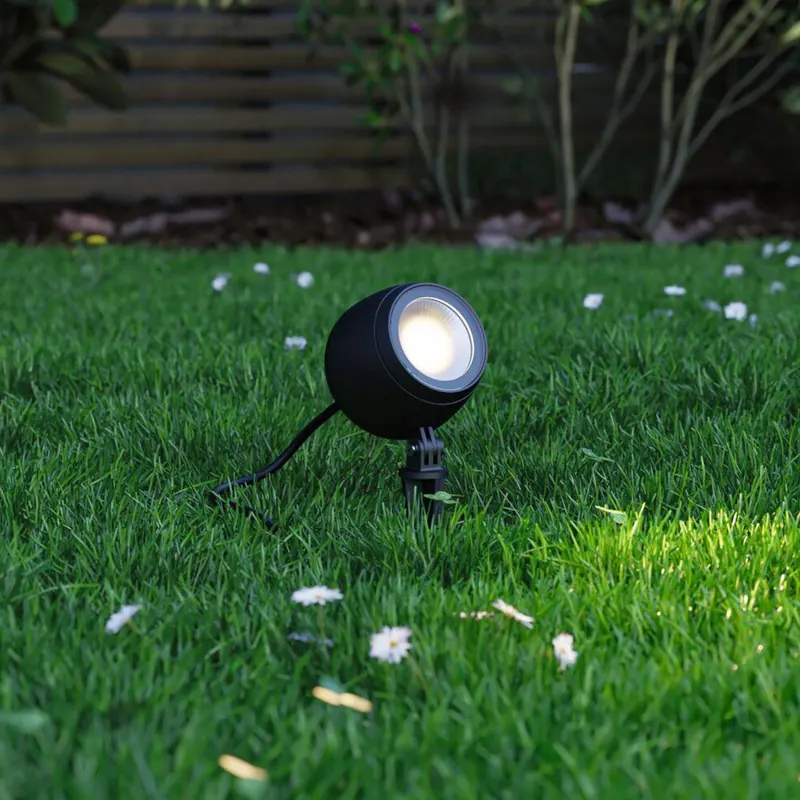 Paulmann Smart LED spot z kolcem uziemiającym Kikolo, CCT, antracyt, IP65