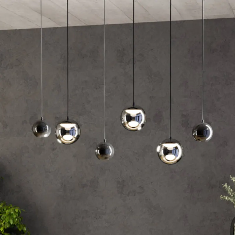 Żyrandol LED „Stars of Light” ANORIAS, czarna, 100 cm, 6-punktowy