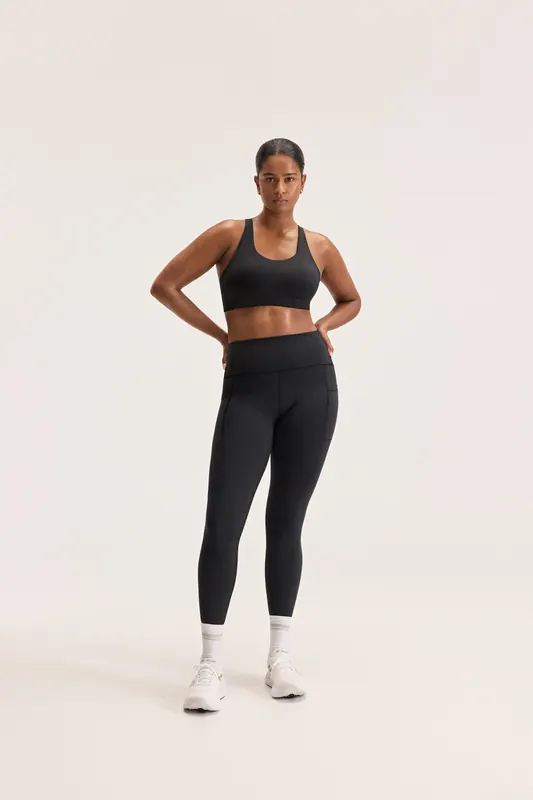 New Balance Sleek Pocket High Rise Legging Black Maat: L | Leggings Outlet | Dames | Zwart