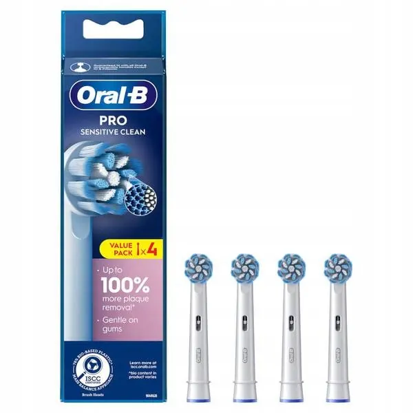 4 Sztuki Oral B Końcówki Oral B Sensitive Koncowki do szczoteczki braun
