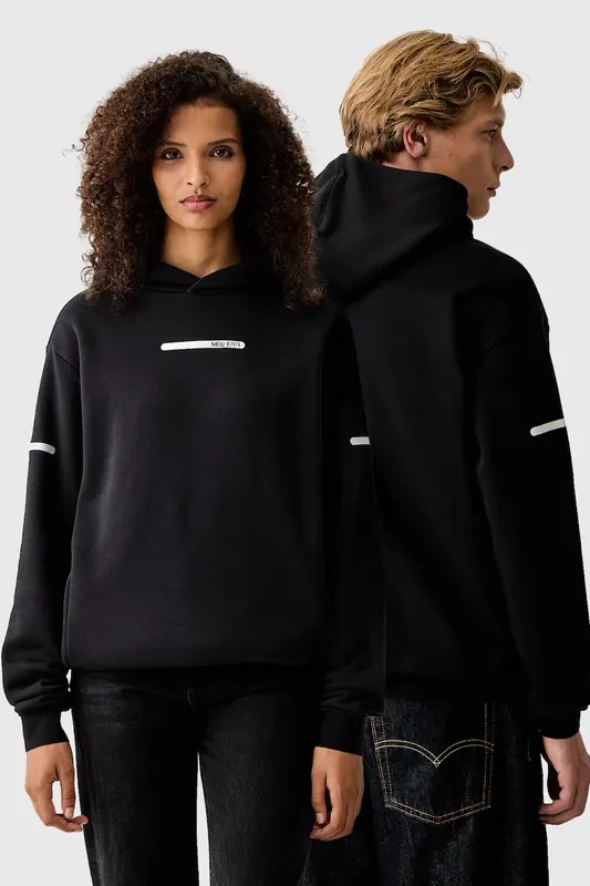 New Era bluza z kapturem z bawełną