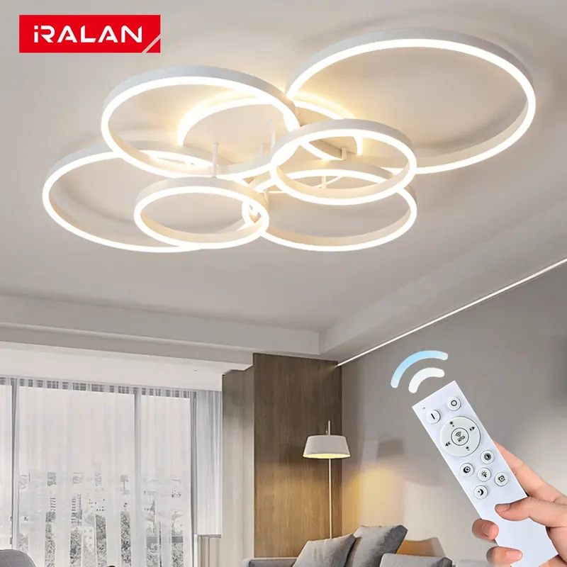 Nordycka lampa wisząca LED z aplikacją, ściemnialna, sterowana pilotem, lampa sufitowa, lampy wiszące do sypialni, gabinetu, lampa sufitowa do domu, na ścianę.