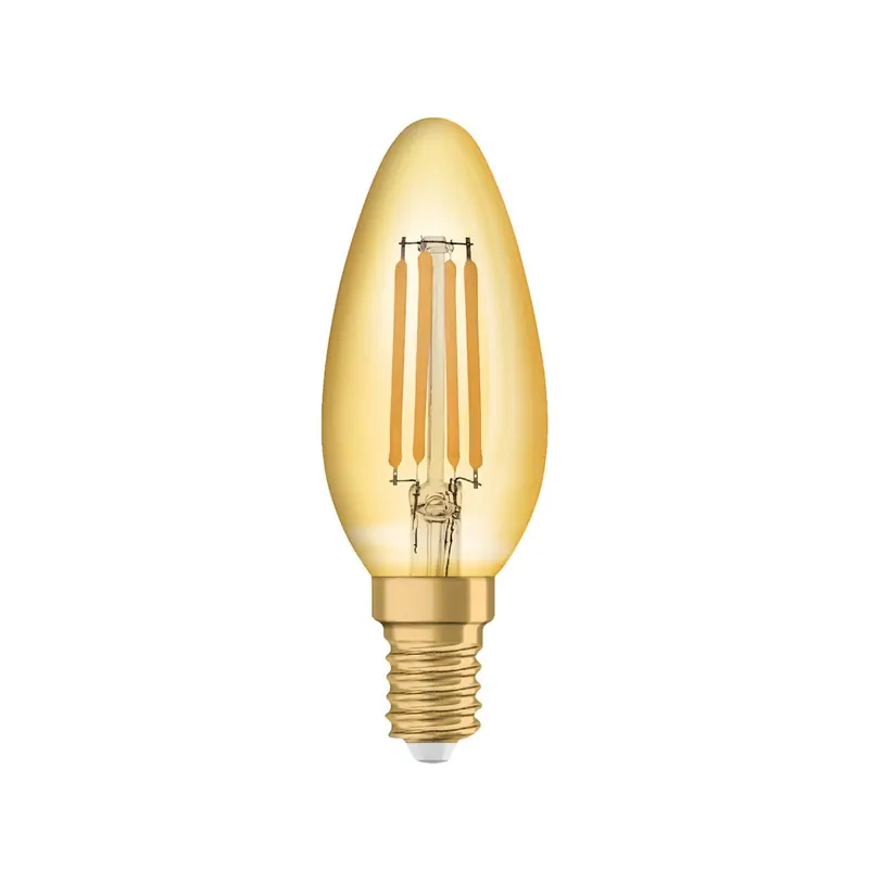 Radium LED Essence Ambiente E14 4W świeca złota