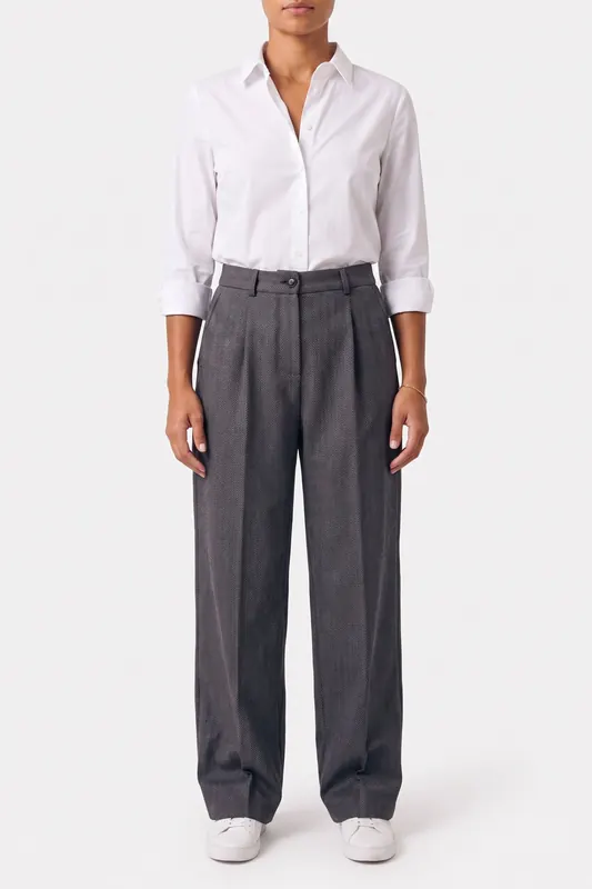 Moschino Trousers Grey Maat: 38 | Pantalons Outlet | Dames | Grijs