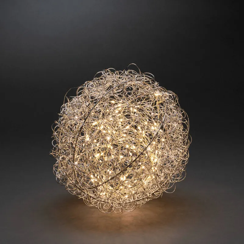 Oświetlenie dekoracyjne LED kula z drutu, Ø 30 cm, 160 diod LED