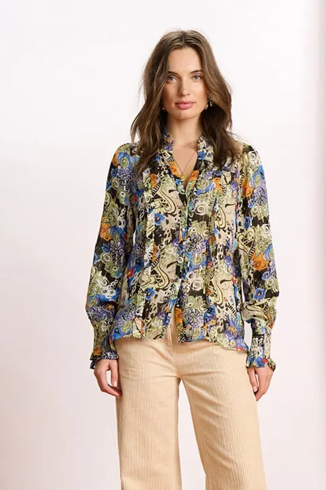POM Amsterdam Blouse - Gleaming Glory Multi Colour Maat: 36 | Blouses Outlet | Dames