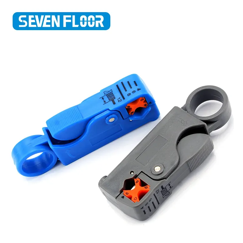 1 SZT. Ściągacz Izolacji Kabli Ethernet RJ45 Cat5 Cat6 Narzędzie Ręczne do Sieci Szczypce do Kabli UTP FTP Coax Coaxial Przecinak do Kabli Narzędzie do Zdejmowania Izolacji
