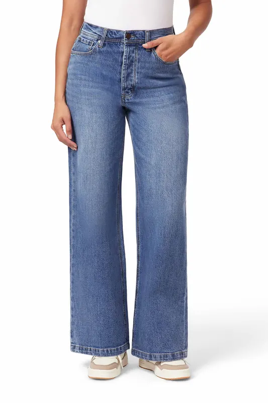 Scotch & Soda The Wave Highest Rise Wide Leg Los Angeles Maat: W28 | Straight Jeans Outlet | Dames | Blauw