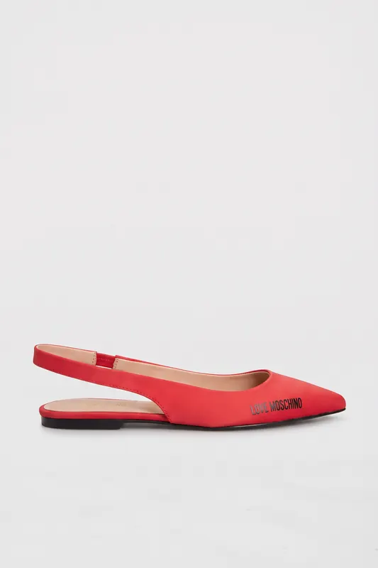 Moschino Lycra Slingback Ballet Flats Red Maat: 38 | Ballerina's Outlet | Dames | Rood