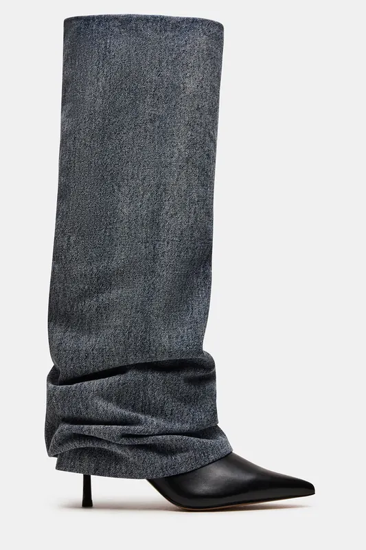 Steve Madden Marengo Boots Denim Fabric Maat: 42 | Laarzen Outlet | Dames | Blauw