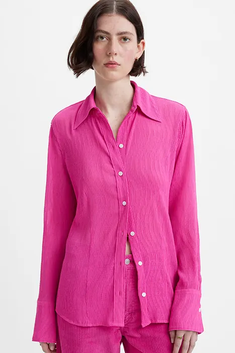 Levi's Maeve Button-down Shirt Pink Maat: S | Overhemden Outlet | Dames | Roze