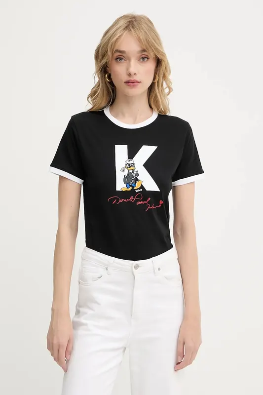 Karl Lagerfeld t-shirt bawełniany KL X DISNEY