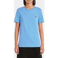 Paul Smith Womens Zebra T-shirt Turquoise Maat: XS | Tops Outlet | Dames | Blauw