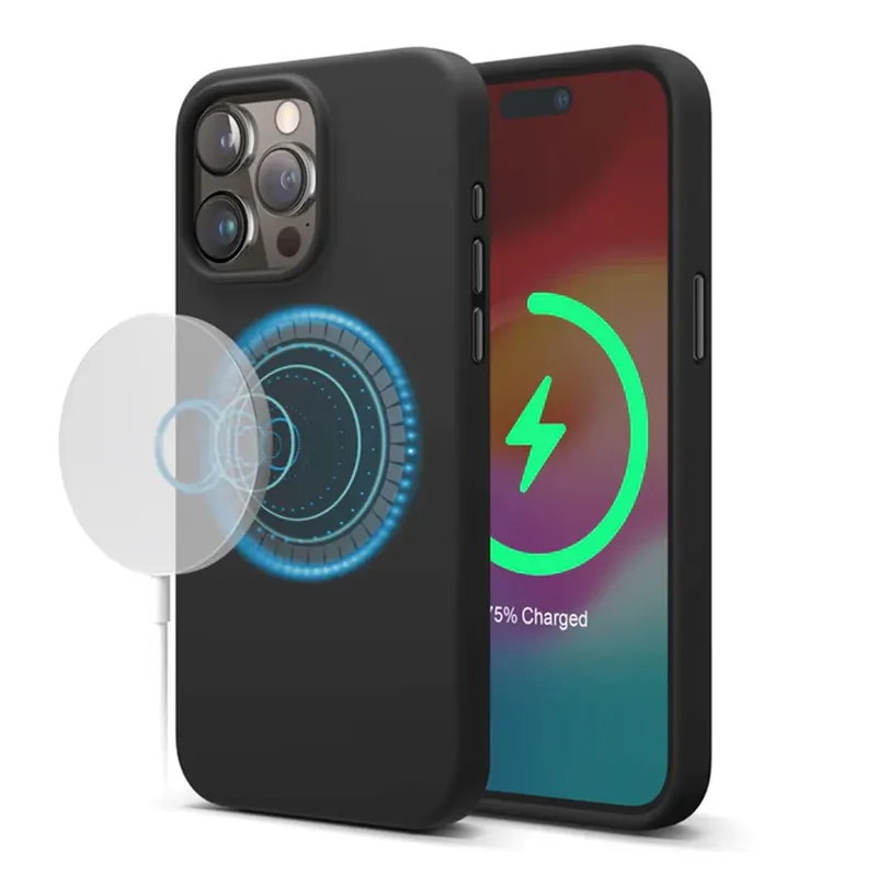 Elago kryt Silicone Case Magsafe pre iPhone 15 Pro Max Black…