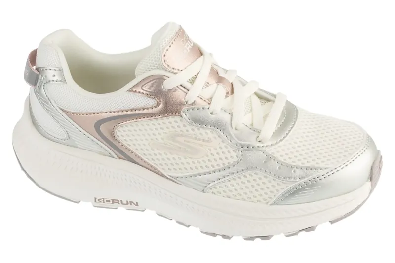 Skechers Go Run Consistent 2.0 - Hi Light 303964L-OFWT, Dla dziewczynki, Białe, buty do biegania, tkanina, rozmiar: 31