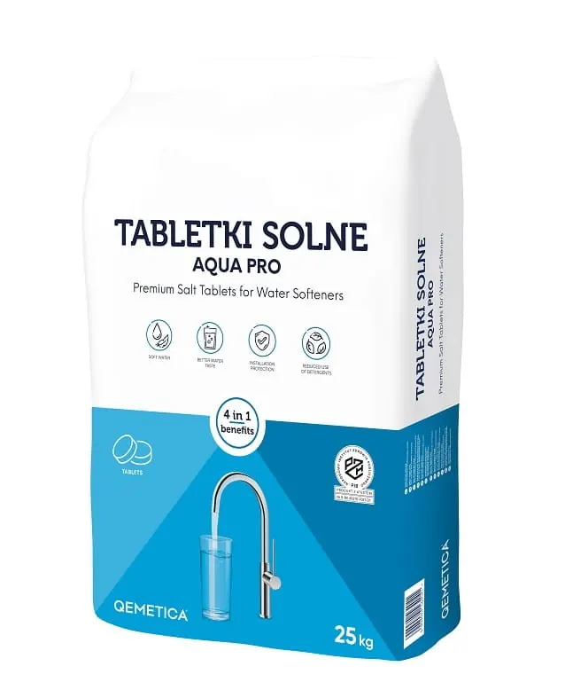 Ciech Sól do Zmiękczacza Qemetica Tabletki Solne do Zmiękczania Wody 25kg