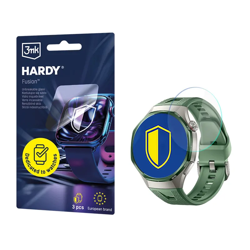 3x Szkło hybrydowe na Huawei Watch Gt 7 Pro 46mm 3mk Hardy Fusion Watch Pro