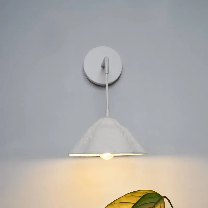 Lampa ścienna OSRAM Decor Lotus Leaf, 1-punktowa, biała, papier, E14