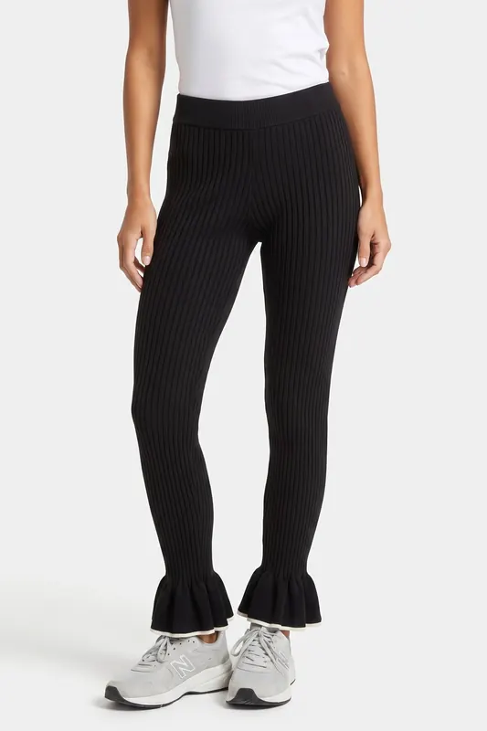 ARKET Press Tiah Trousers Black Maat: S | Leggings Outlet | Dames | Zwart
