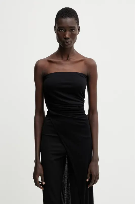 Rick Owens Lilies bluzka z odkrytymi ramionami damska z wiskozy