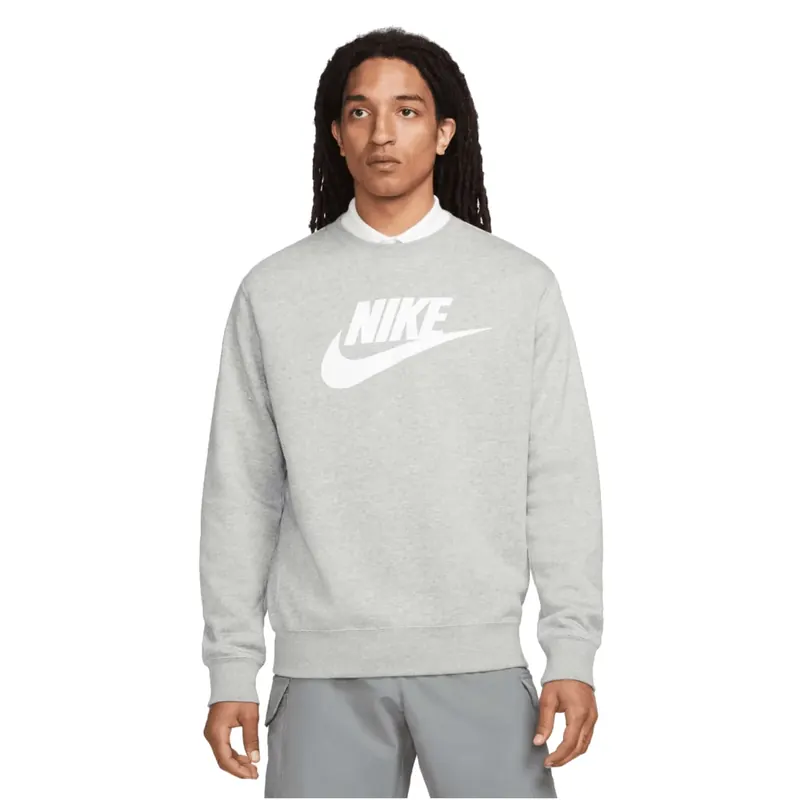 Nike Sportswear Club Fleece DQ4912-063, Męskie, Szare, bluzy, bawełna, rozmiar: XXL
