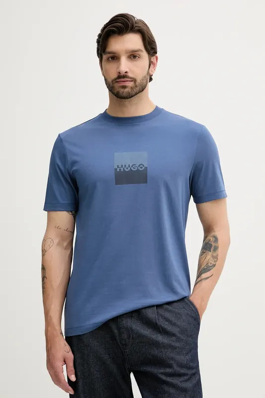 HUGO t-shirt bawełniany Dusplit