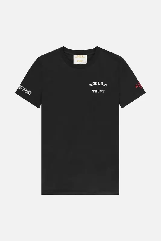 In Gold We Trust The Pusha Kids Black Maat: 10 | T-Shirts Outlet | kids | Zwart