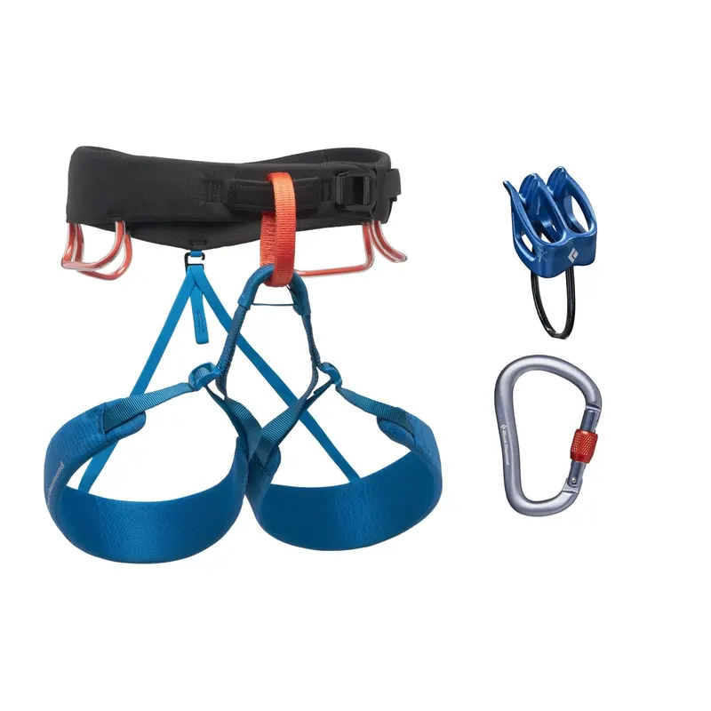 BLACK DIAMOND uprząż wspinaczkowa zestaw W MOMENTUM HARNESS niebieski (XL)