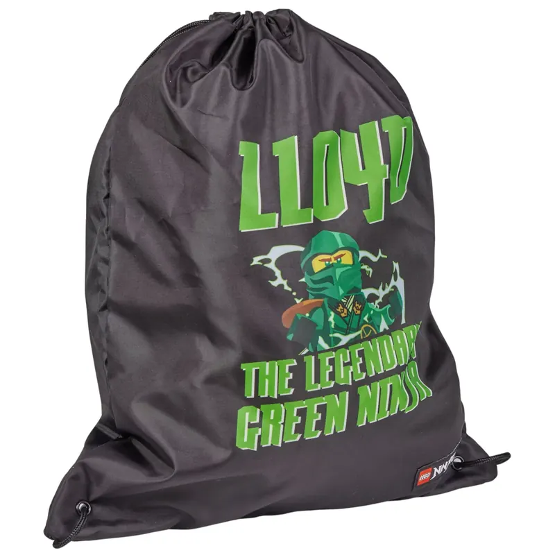 LEGO Ninjago Drawstring Bag 20286-2508, Dla chłopca, Czarne, worki, poliester, rozmiar: One size