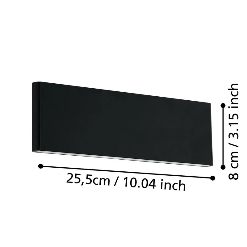 EGLO Stars of Light kinkiet LED Climene, czarny, aluminium