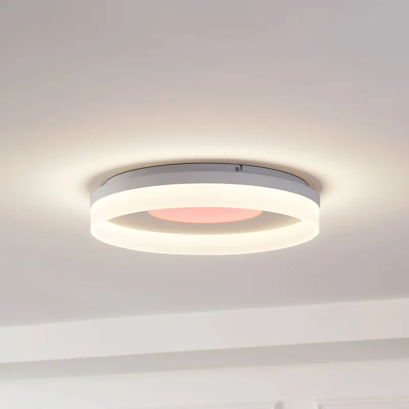 Lucande Inteligentna lampa sufitowa LED Squillo biała Tuya RGBW CCT