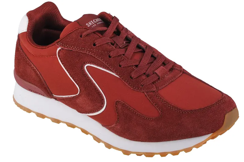 Skechers OG 85 - Fresh n Kewl 183202-BURG, Męskie, Czerwone, buty sneakers, skóra zamszowa, rozmiar: 42