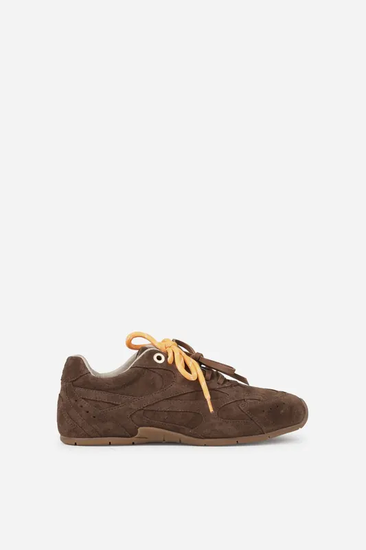 Bronx Myr-aa Sneaker Walnut Brown Maat: 37 | Trainingsschoenen Outlet | Dames | Bruin